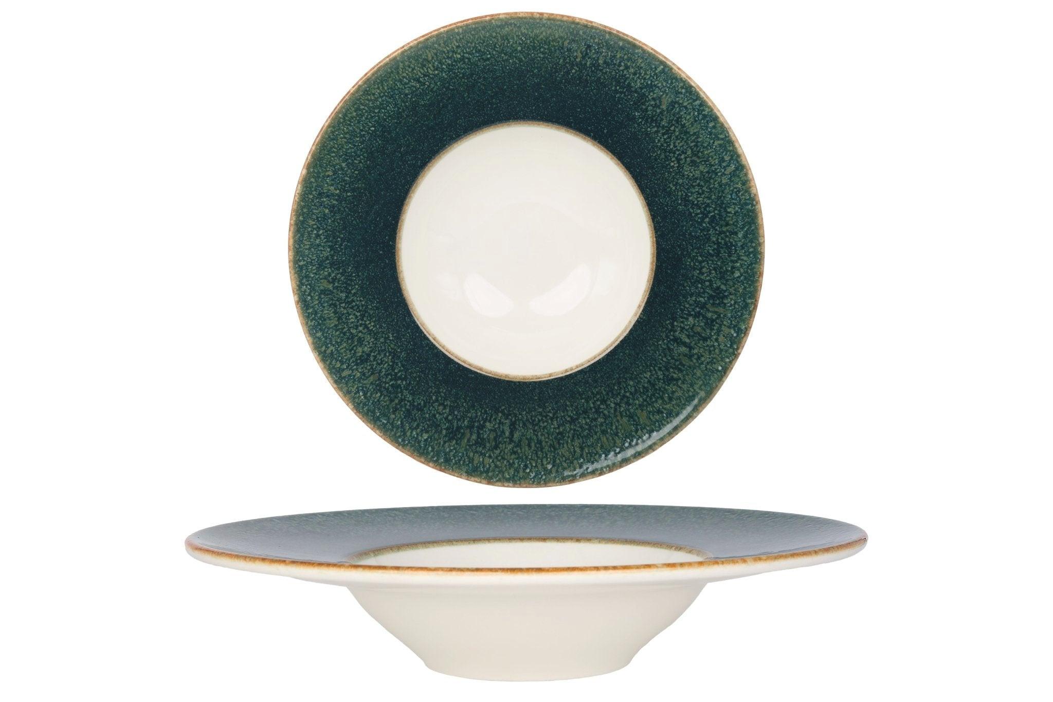 Image of Pasta Teller - Ore Mar - Porzellan - 2er Set Unisex Grün ONE SIZE