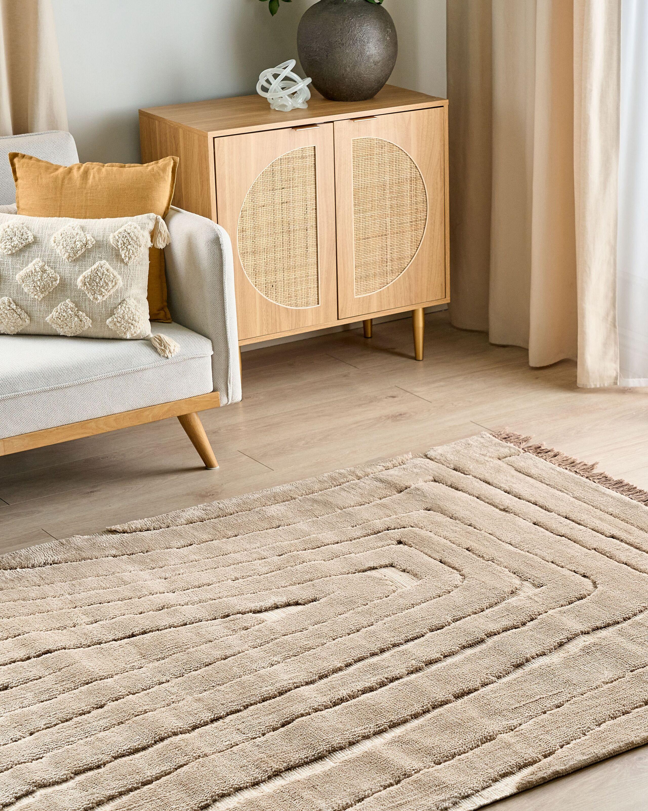 Beliani Tapis en Polyester Traditionnel SAZOO  