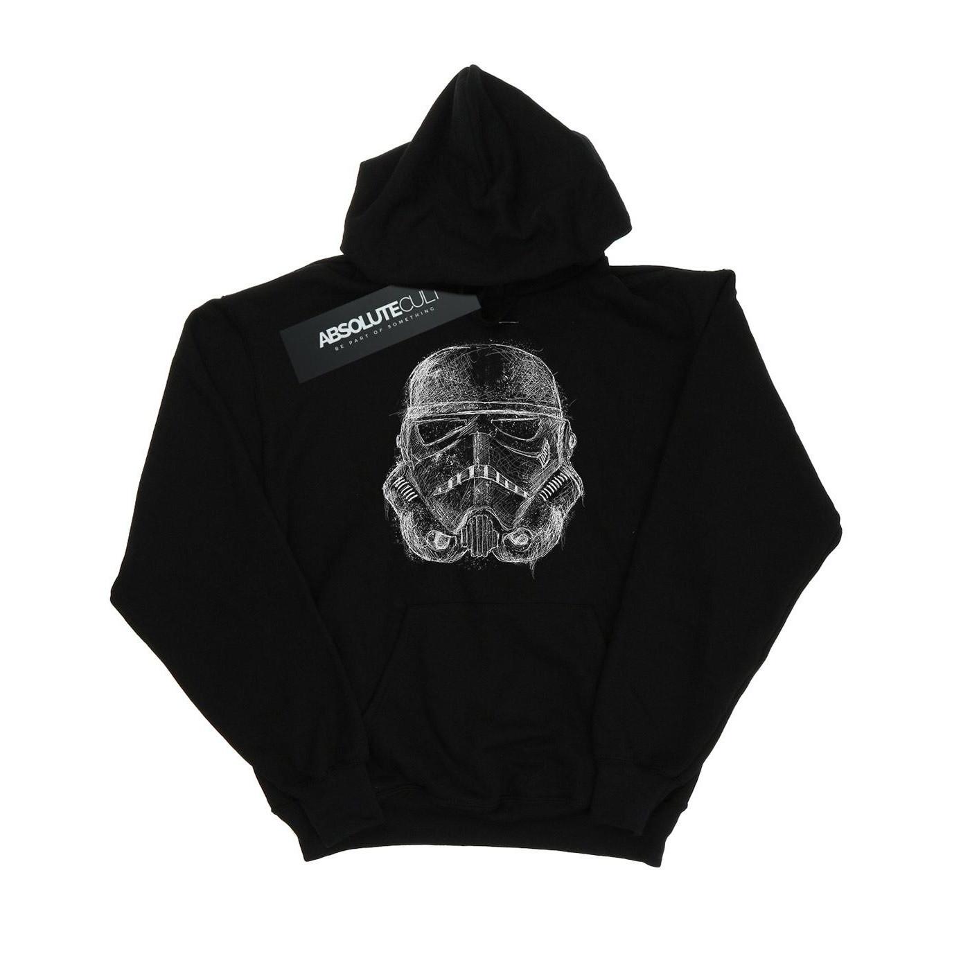 Image of Stormtrooper Scribble Helmet Kapuzenpullover Herren Schwarz XL