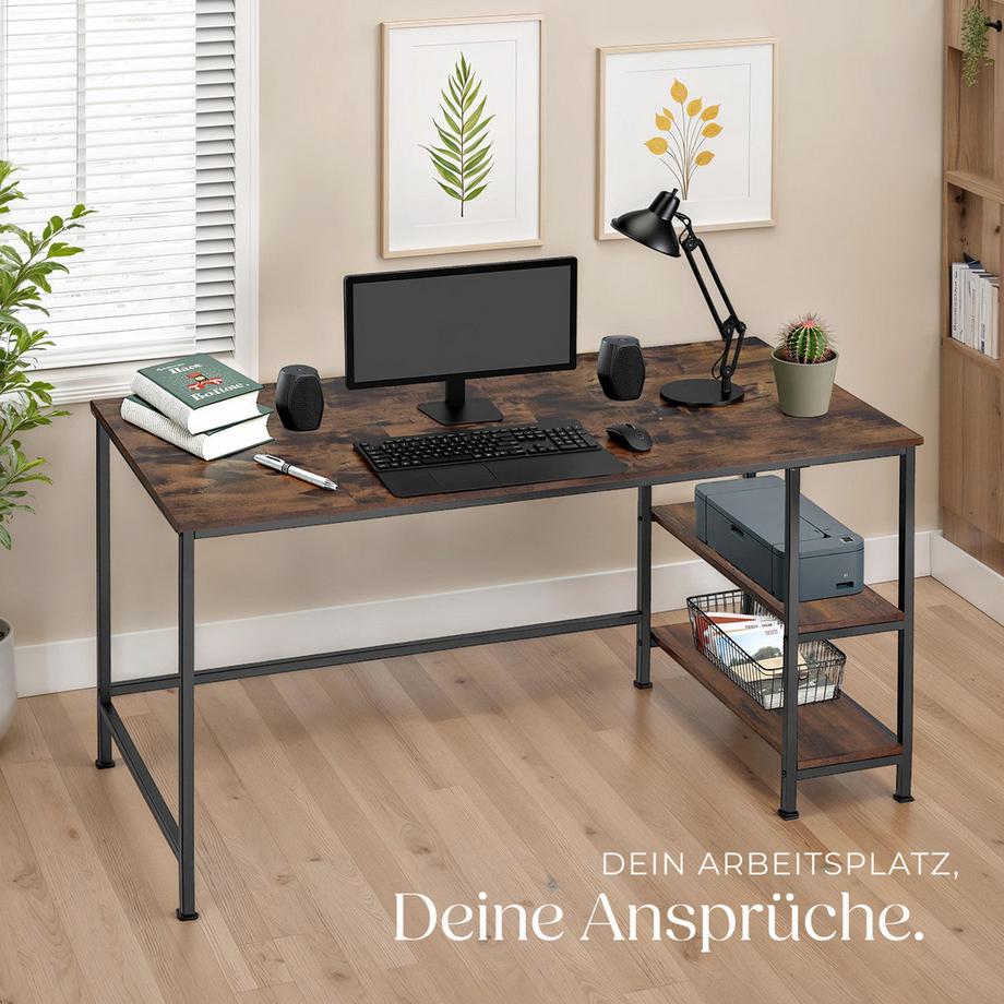 Tectake Bureau CANTON style industriel  