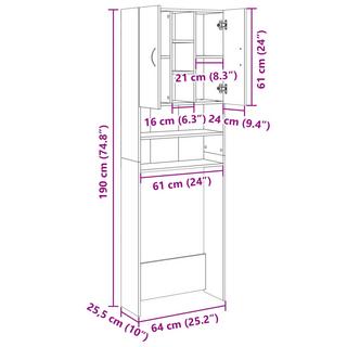 VidaXL Armoire pour machine à laver  