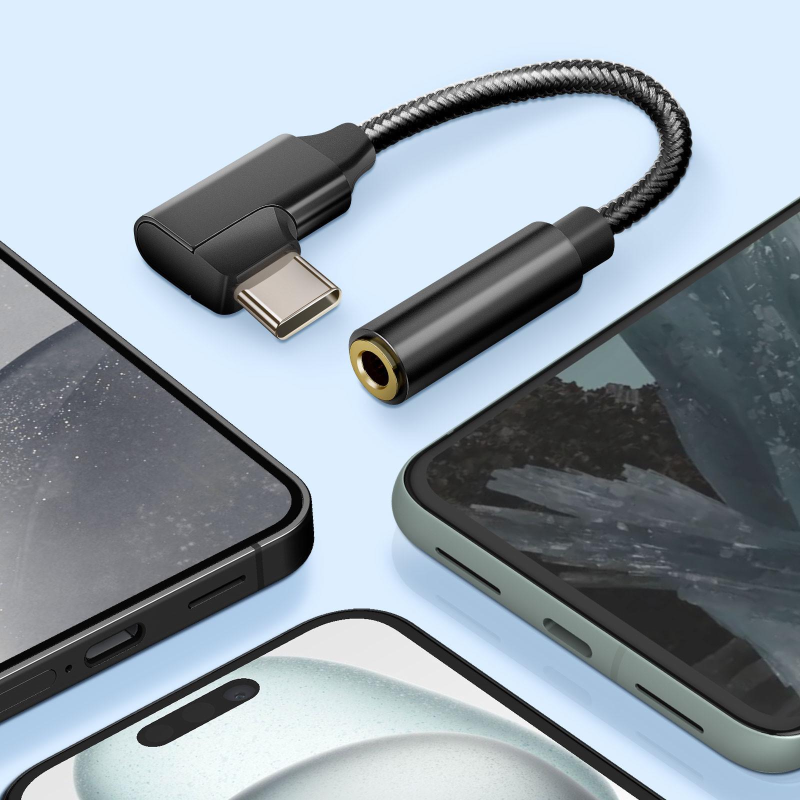 Avizar  Adaptateur USB-C vers prise Jack 3.5mm 