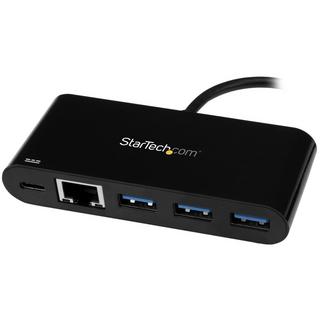 STARTECH.COM  USB-C auf Ethernet Adapter mit 3 Port USB 3.0 Hub und Stromversorgung 