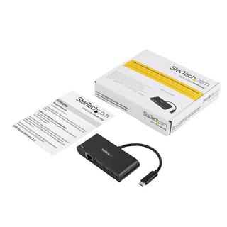 STARTECH.COM  USB-C auf Ethernet Adapter mit 3 Port USB 3.0 Hub und Stromversorgung 