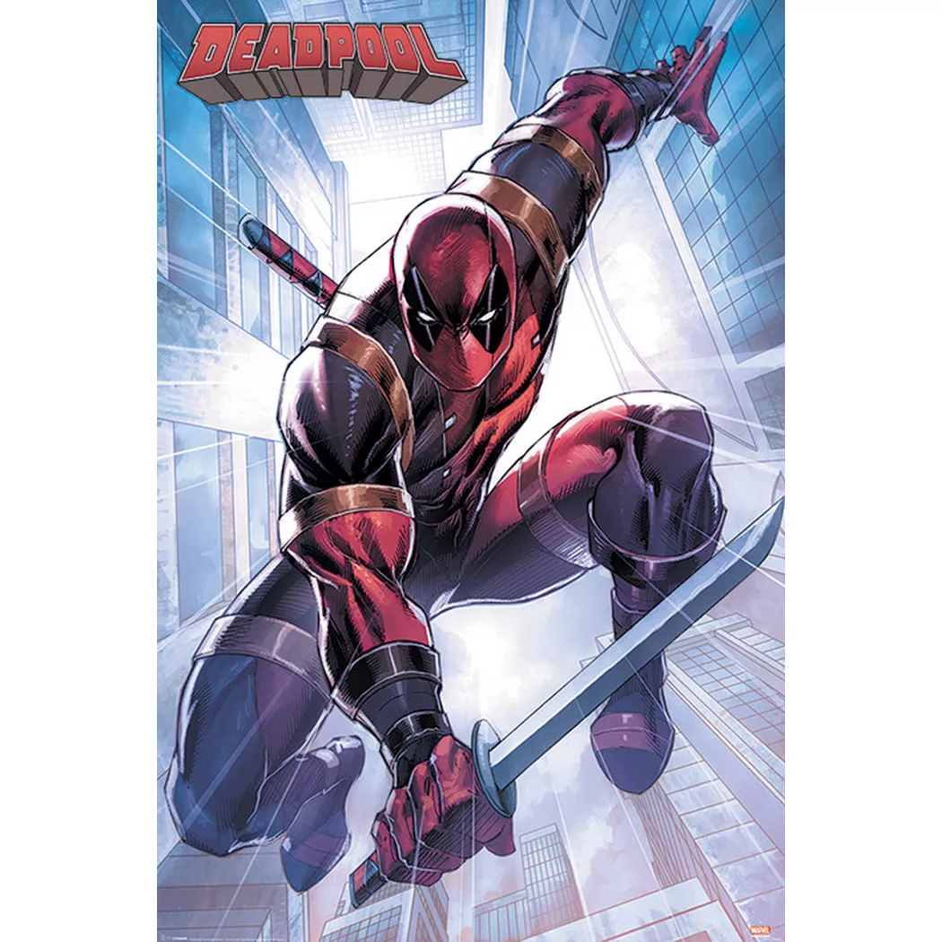 Pyramid - Poster - Deadpool - Action Pose, One Size, Multicolor