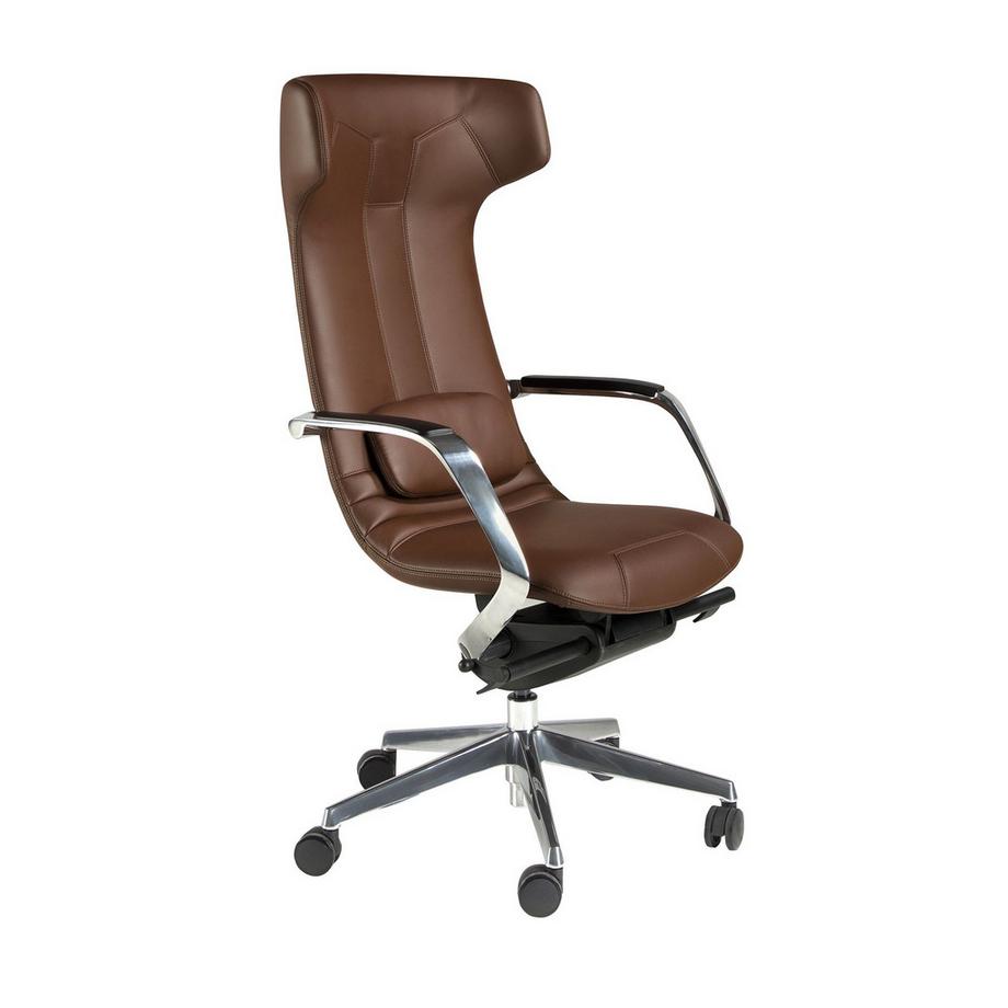Fauteuil de bureau pivotant en similicuir