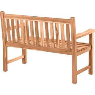 mutoni Panca da giardino in teak marrone 120x63x92  