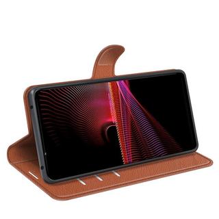 Cover-Discount  Sony Xperia 1 IV - Custodia in pelle rosso 