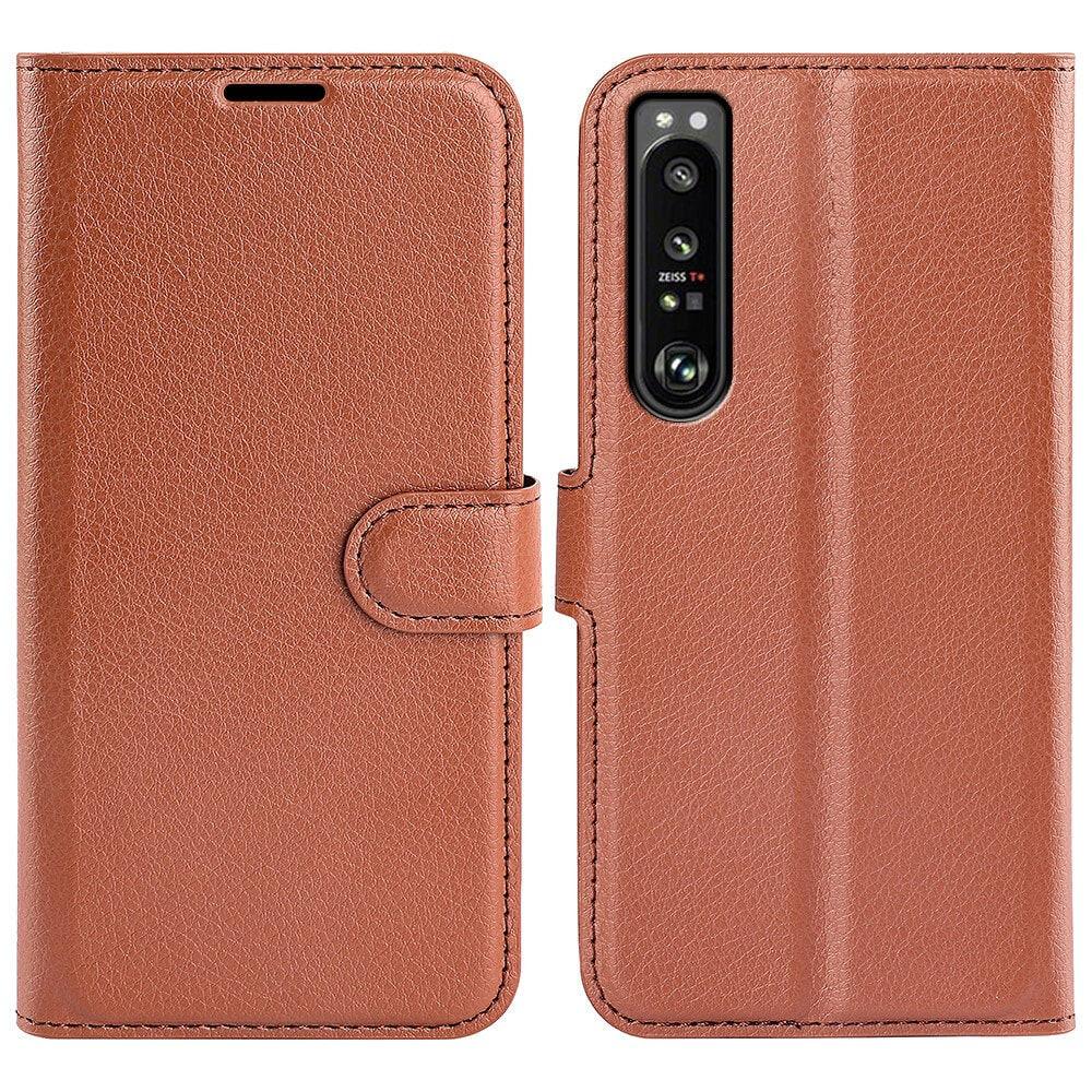 Cover-Discount  Sony Xperia 1 IV - Custodia in pelle rosso 