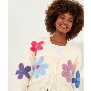 Joe Browns  Übergroße Strickjacke mit Blumenapplikationen 