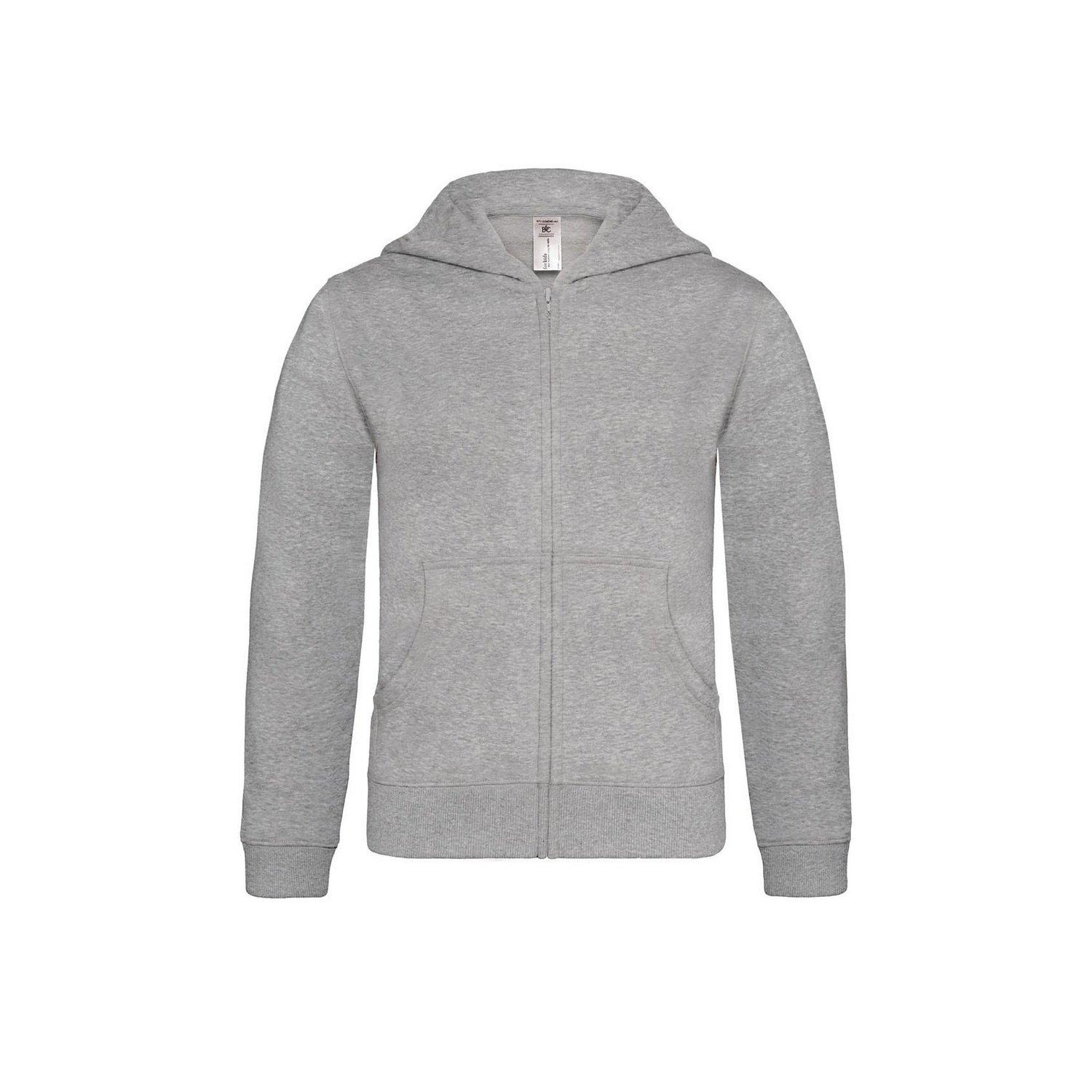 Image of B&c Weste Mit Kapuze Unifarben Jungen Grau 5-6A