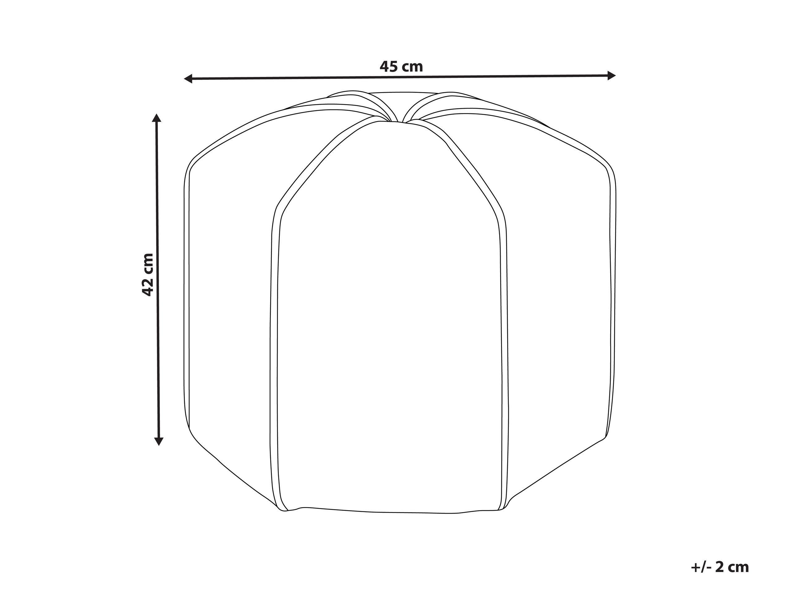 Beliani Pouf aus Samtstoff Modern WISHEK  