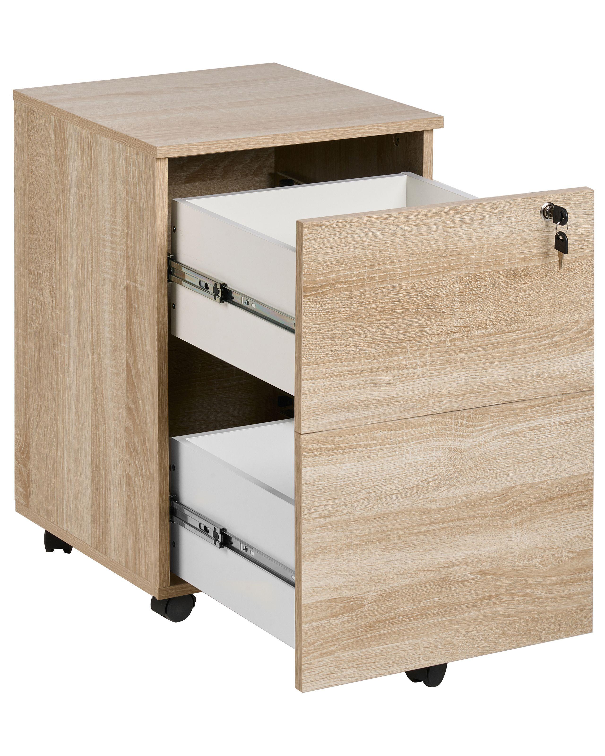 Beliani Armadietto da ufficio en Pannello di fibre (LDF) Industriale JOHNSON  