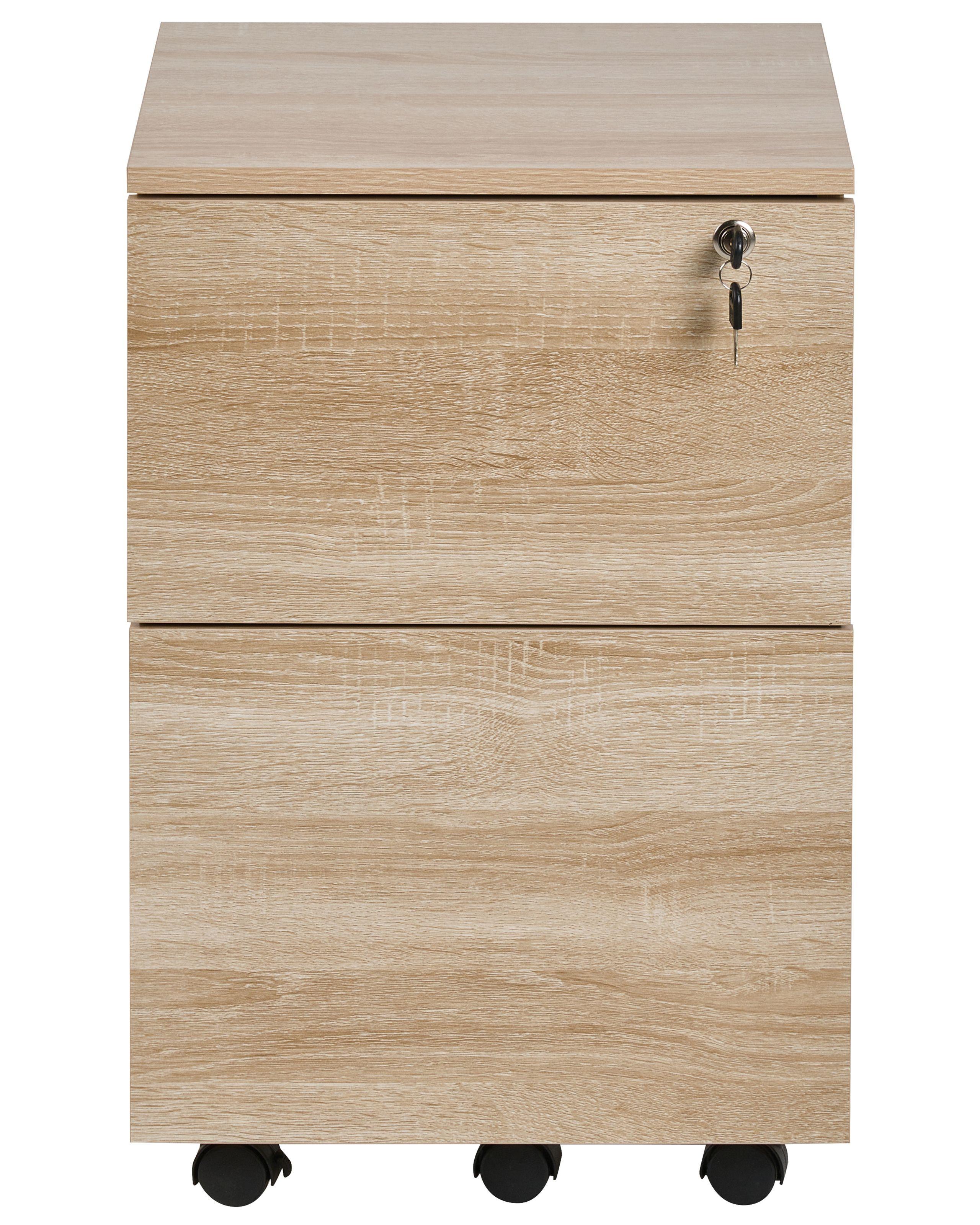 Beliani Armadietto da ufficio en Pannello di fibre (LDF) Industriale JOHNSON  