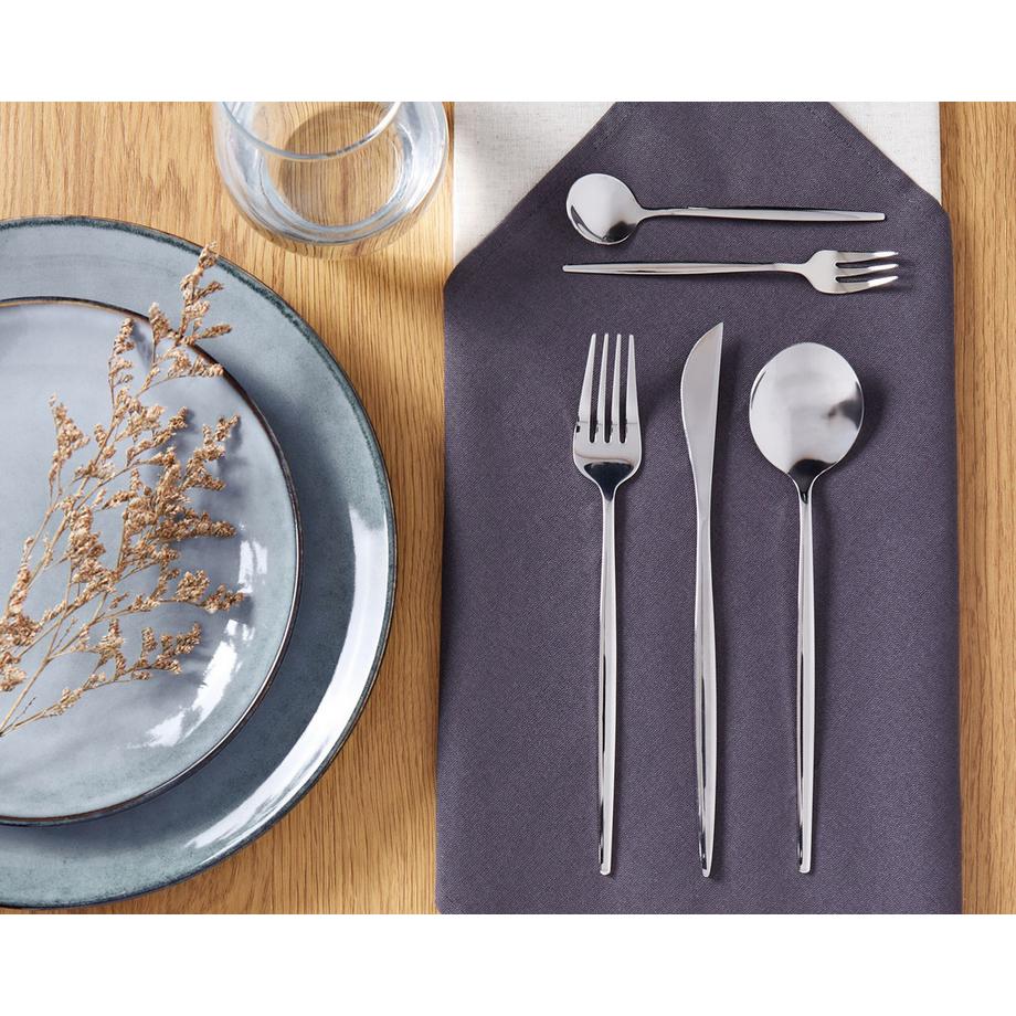 Beliani Set de 30 couverts en Acier inox  RIGATONI  