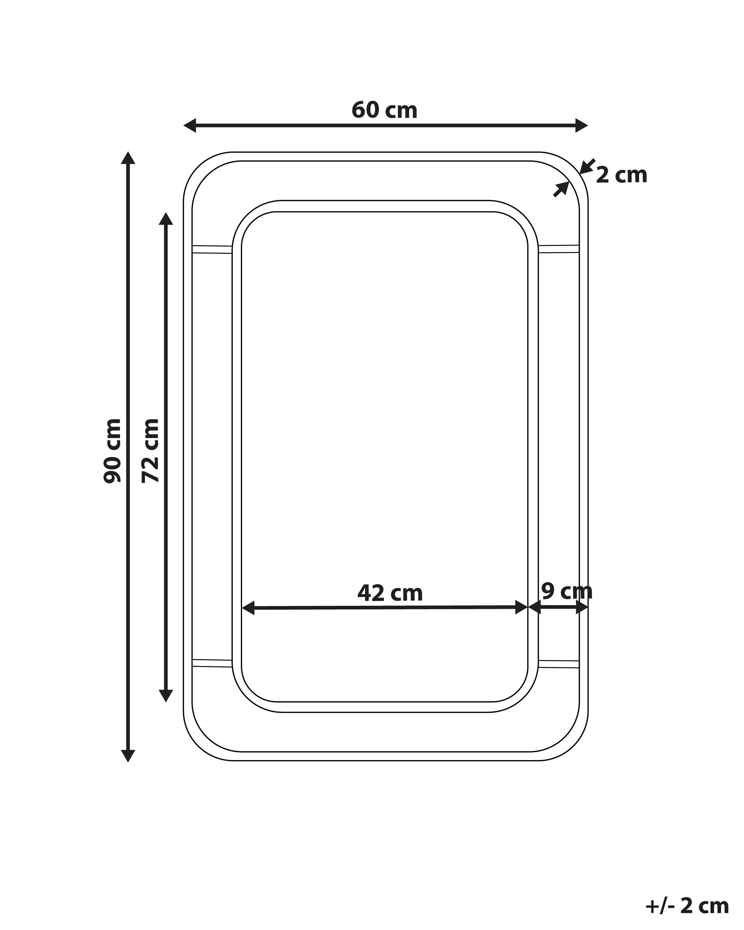 Beliani Miroir en MDF Boho BERNAS  