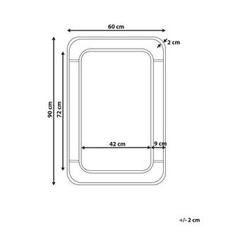 Beliani Miroir en MDF Boho BERNAS  