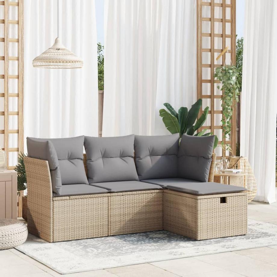 VidaXL Gartensofa set poly-rattan  