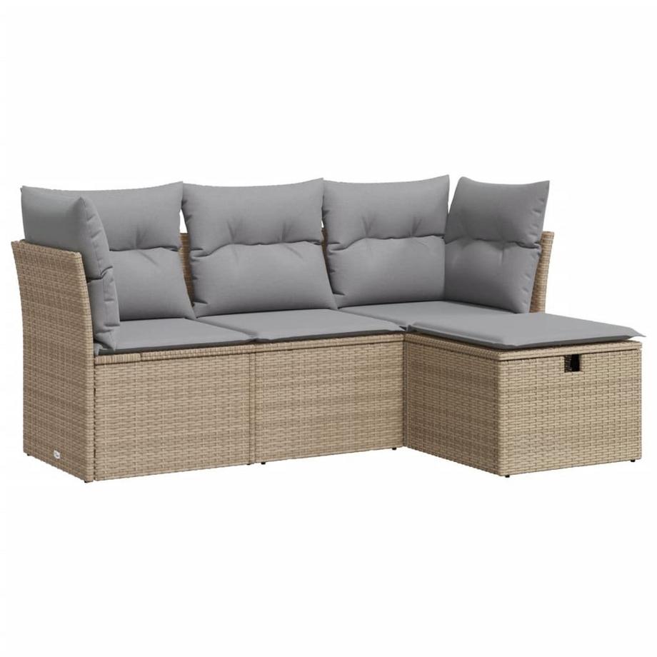 Gartensofa set poly-rattan