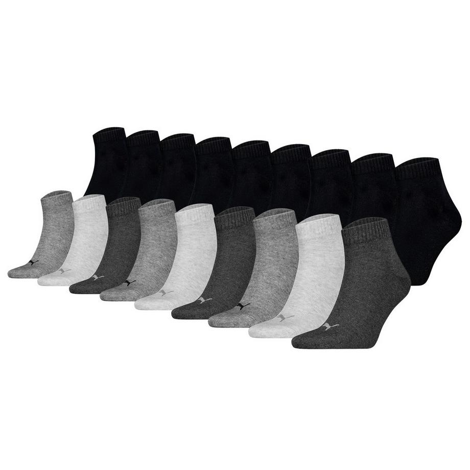 Socken  18er Pack Stretch-Quarter Plain ECOM 18P