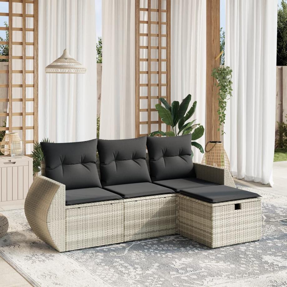 VidaXL Garten sofagarnitur poly-rattan  