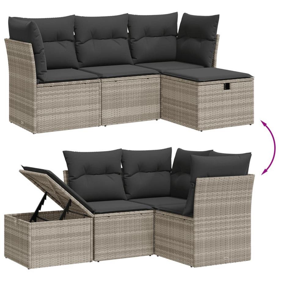 VidaXL Garten sofagarnitur poly-rattan  
