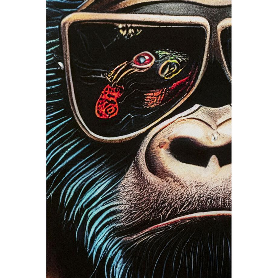 KARE Design Quadro in vetro Fashion Gorilla 60x80  