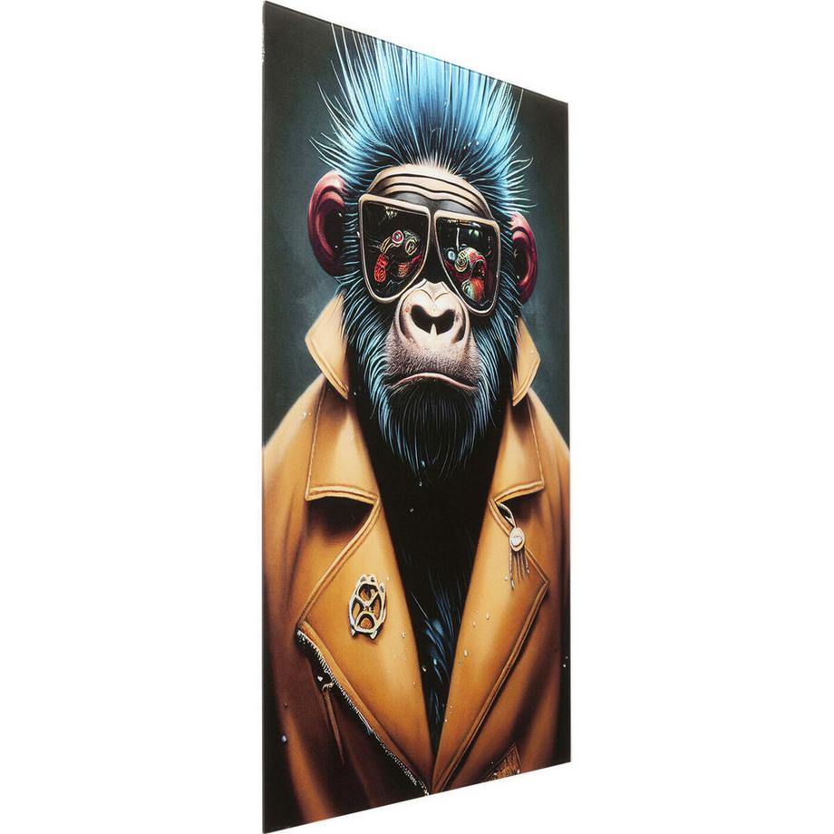 KARE Design Quadro in vetro Fashion Gorilla 60x80  