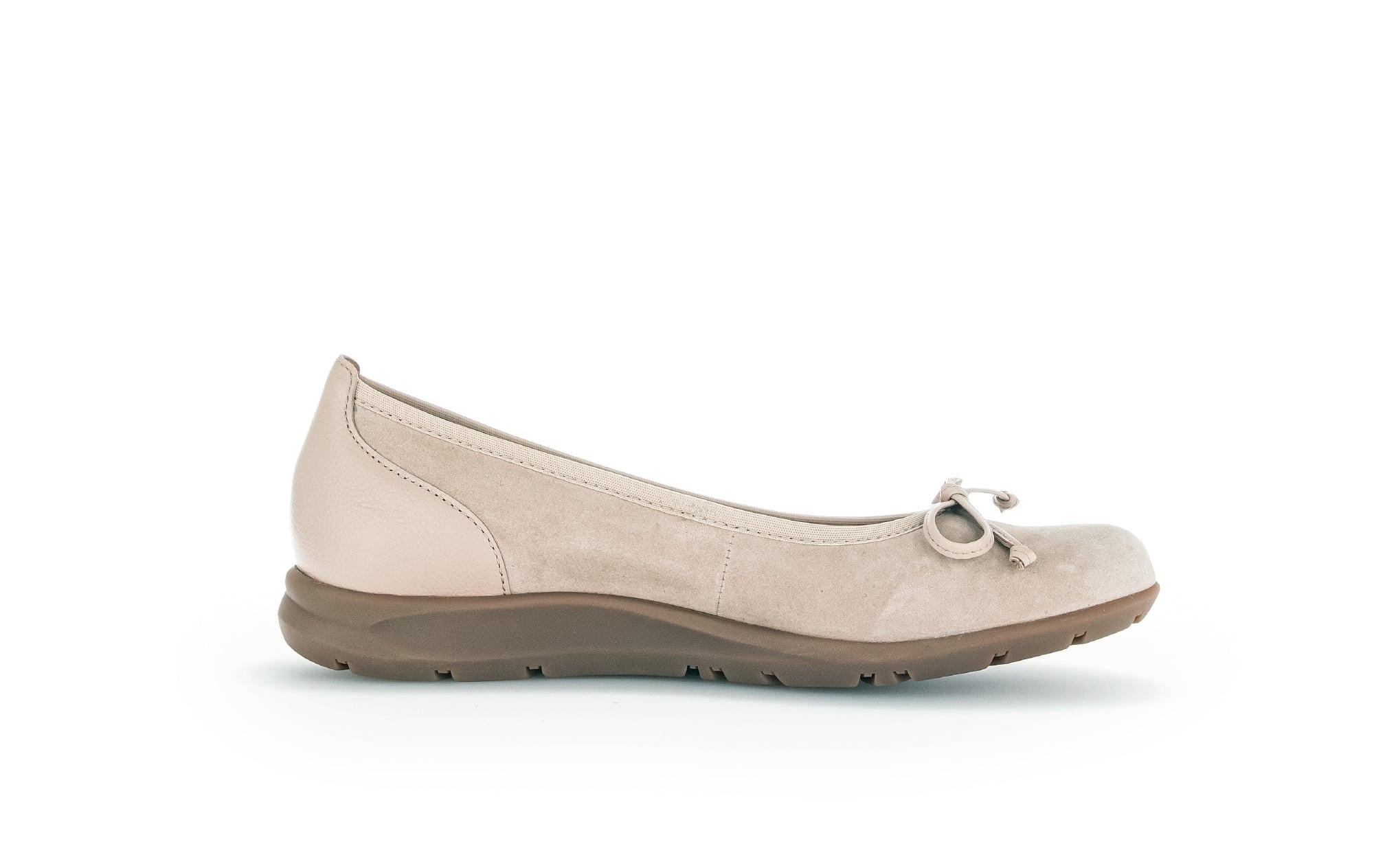 Image of 24.171.12 - Wildleder Ballerina Damen Beige 37.5