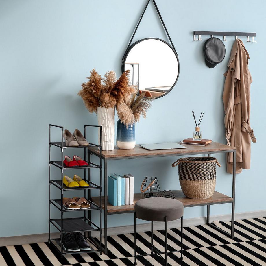 Northix Scarpiera stretta, ripiani in tessuto  