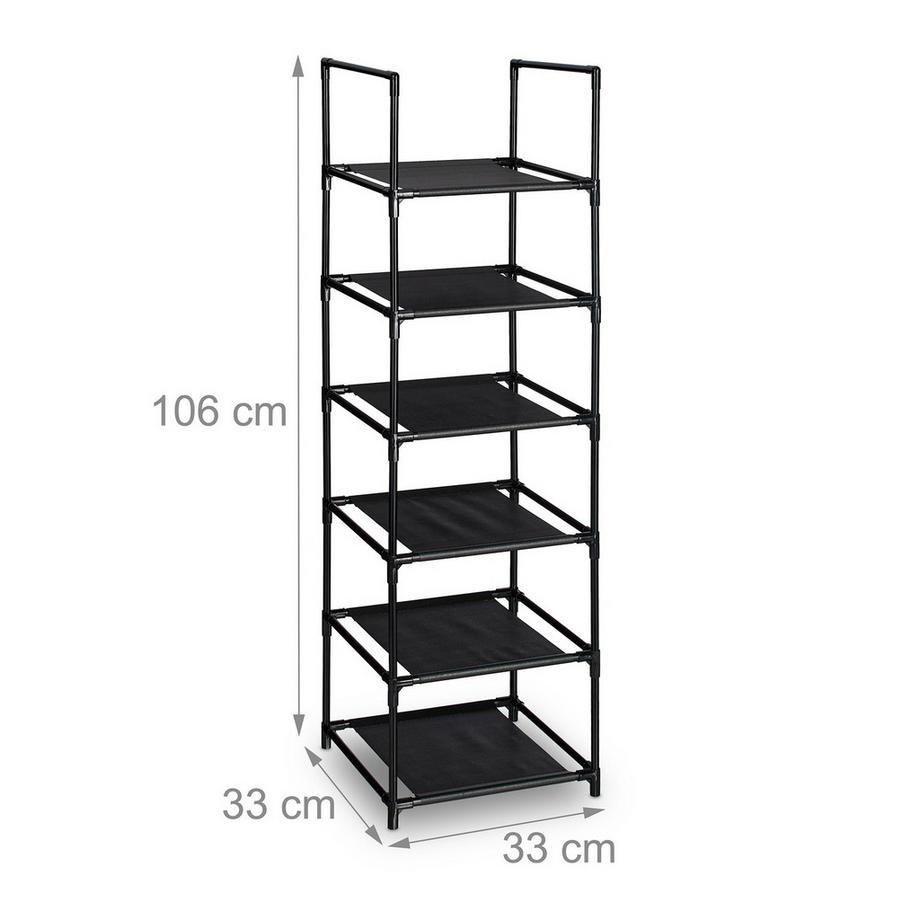 Northix Scarpiera stretta, ripiani in tessuto  