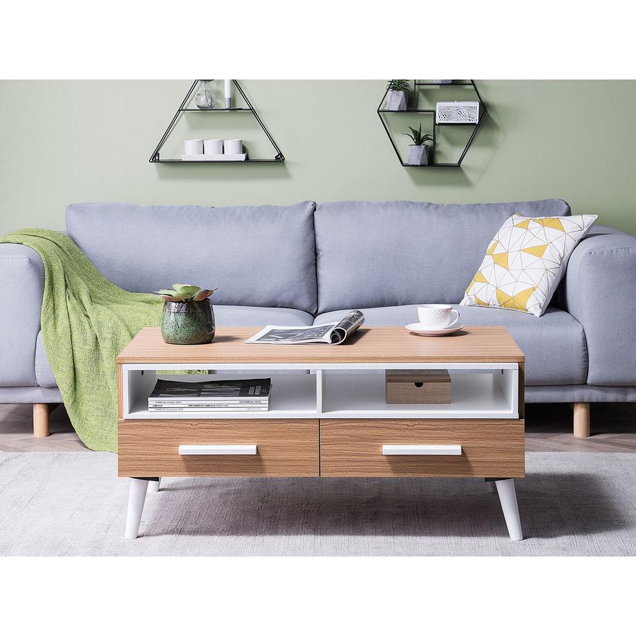 Beliani Table basse en Panneau de particules Traditionnel ALLOA  