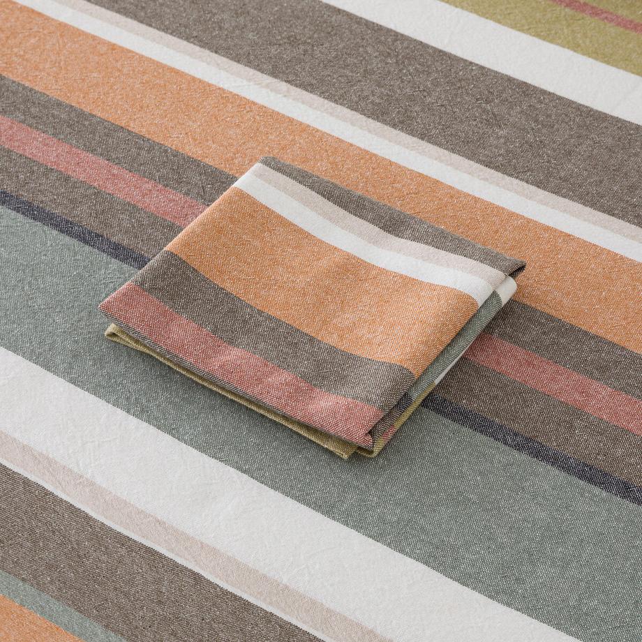 La Redoute Intérieurs Serviettes de table coton lavé tissé-teint  