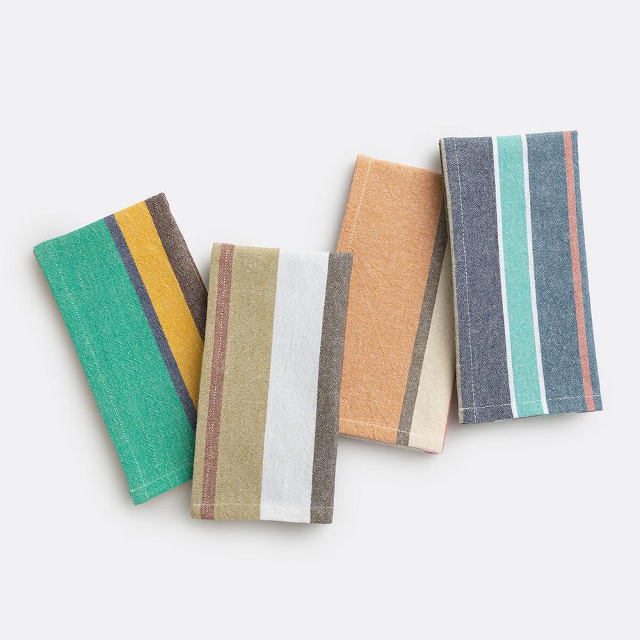 La Redoute Intérieurs Serviettes de table coton lavé tissé-teint  