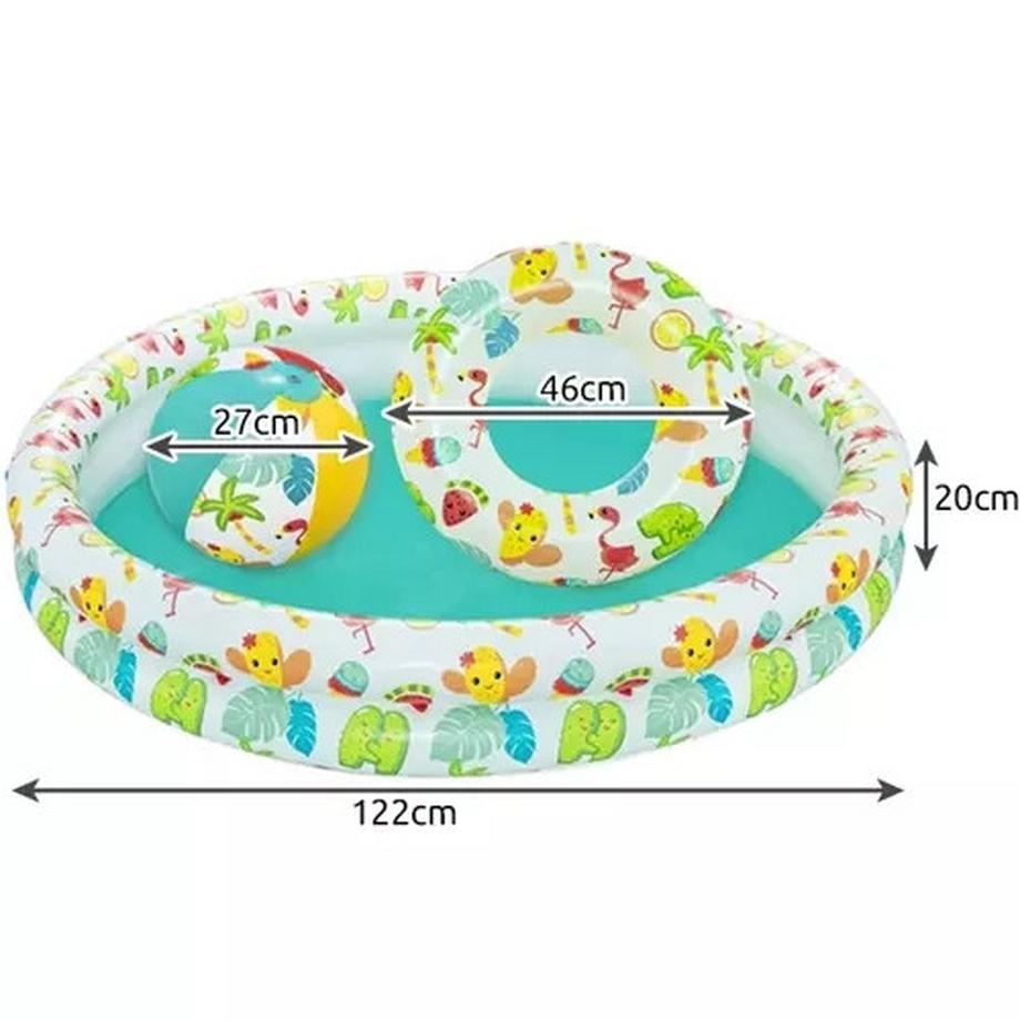 Bestway  Piscine gonflable 3en1 pour enfants BESTWAY 51124 