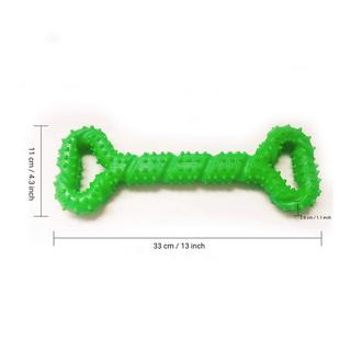 Alopini  Robustes Hundespielzeug in Form eines Kauknochens aus Hartgummi mit konvexem Design 