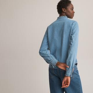 La Redoute Collections  Langärmelige Jeansbluse 