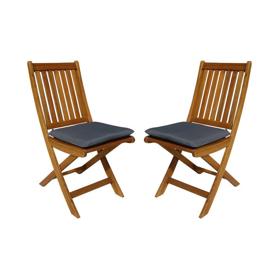 Klappstuhl (2er-Set) Eucalyptus