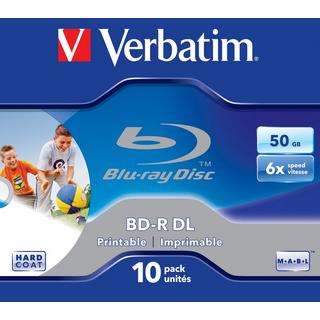 Verbatim  Verbatim 43736 disque vierge Blu-Ray BD-R 50 Go 10 pièce(s) 