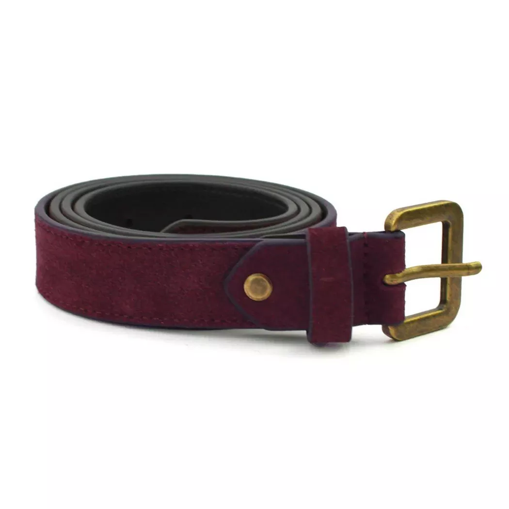 Eastern Counties Leather - Taillengürtel Alessia, Wildleder, per donna, Borgogna, Größe 40