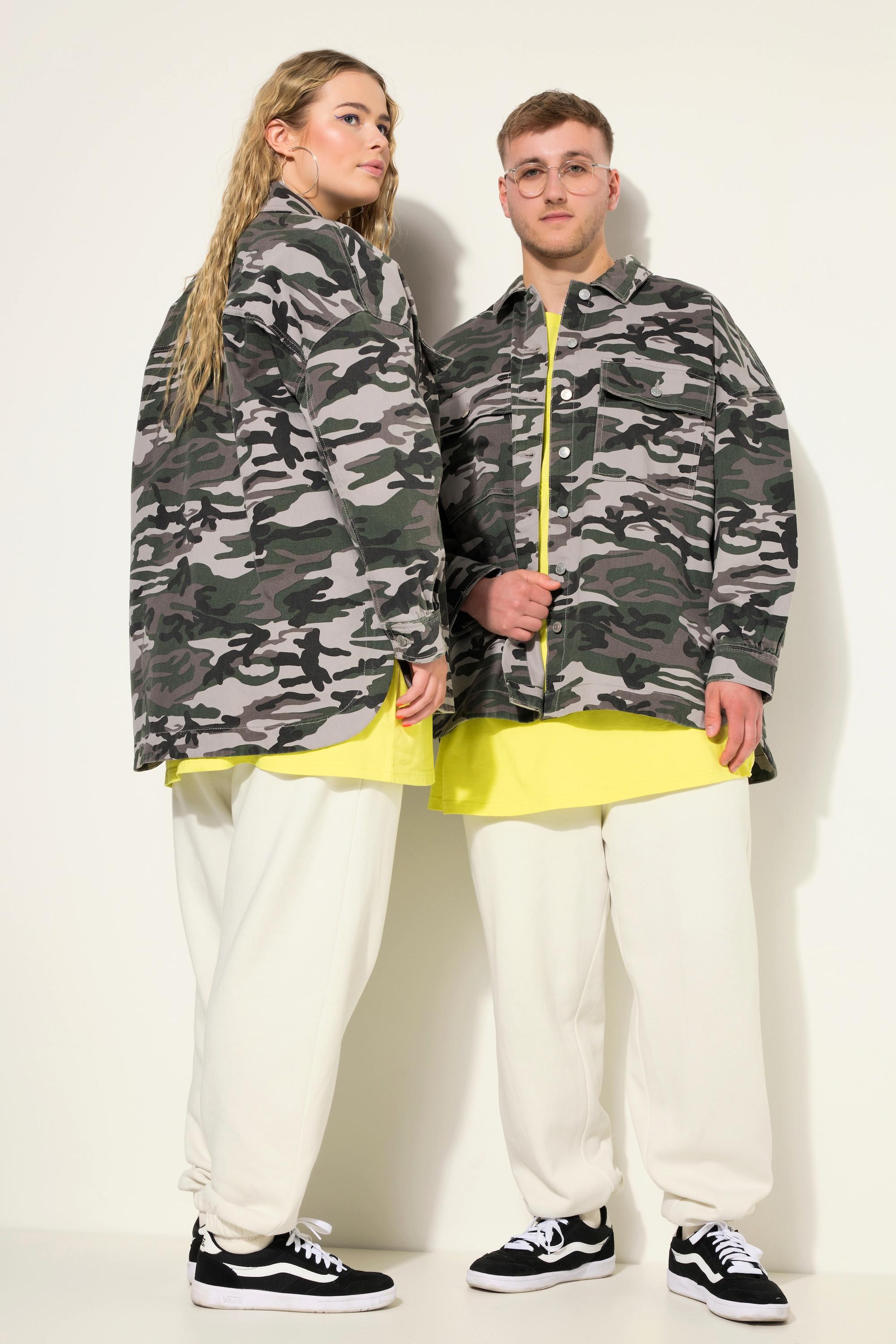 Studio Untold  Camicia unisex dal taglio oversize con camouflage 