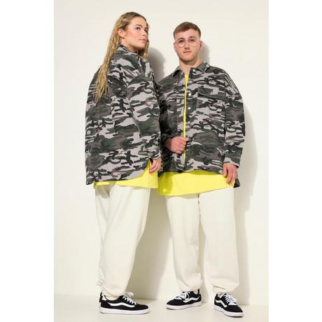 Studio Untold  Camicia unisex dal taglio oversize con camouflage 