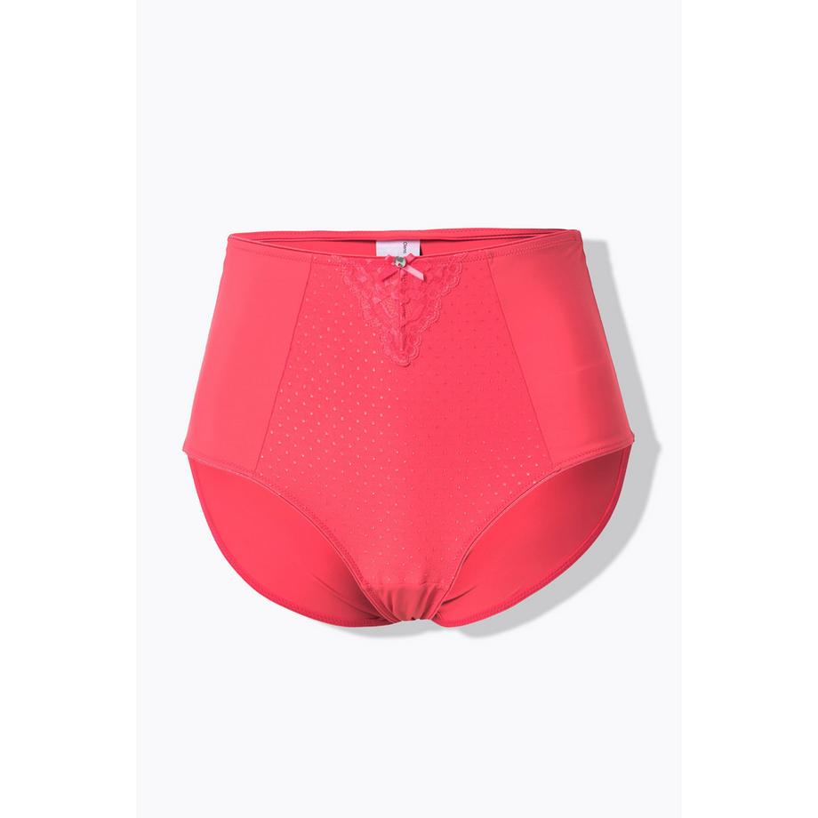 Ulla Popken Slip Modellante Vita Alta Inserto Pizzo  