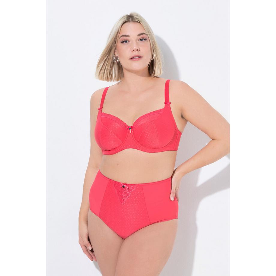 Ulla Popken Slip Modellante Vita Alta Inserto Pizzo  