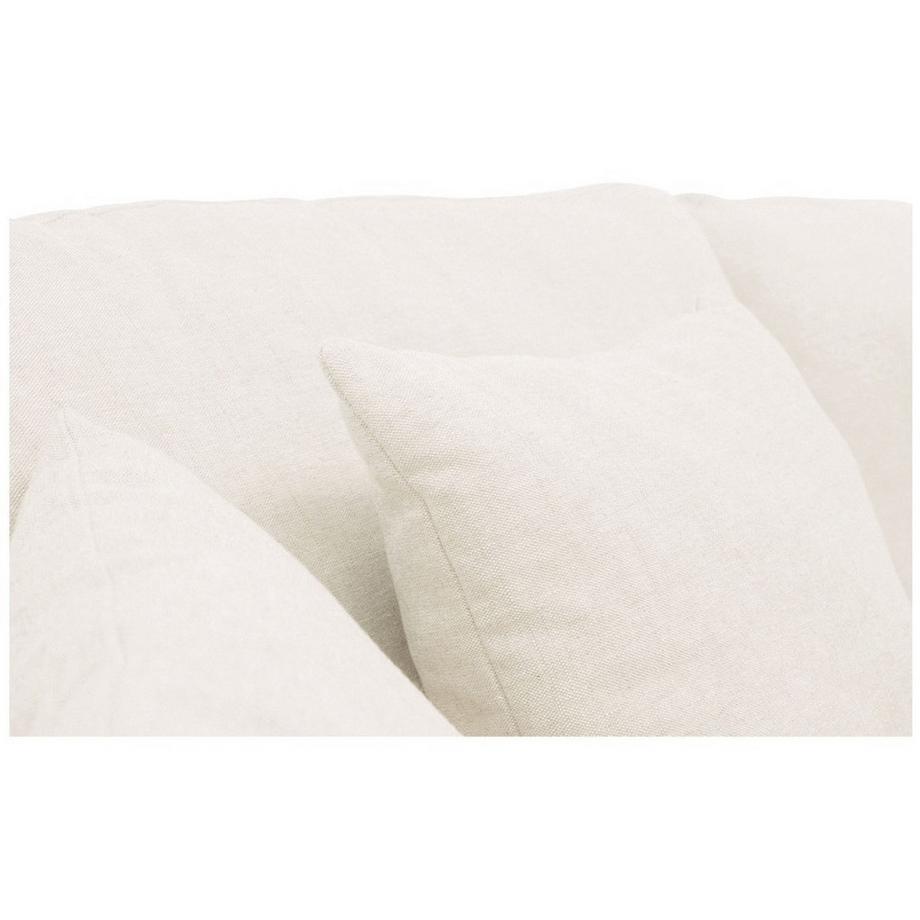 Blanc d'Ivoire Canapé houssé Angie lin blanc 215  