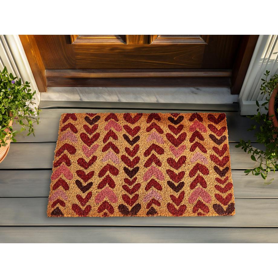 Beliani Tappetino da Ingresso en Fibra di Cocco  TIMOLAN  