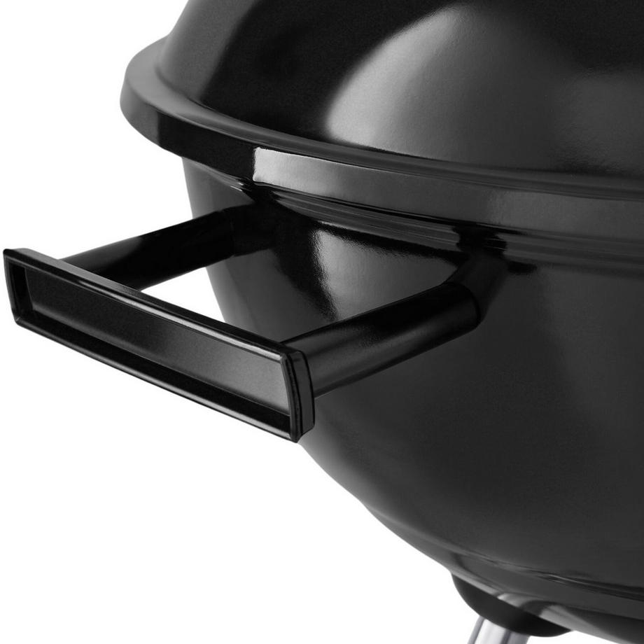 Tectake Barbecue a sfera con 2 ruote Ø 41,5 cm, vaschetta raccogli cenere rimovibile  
