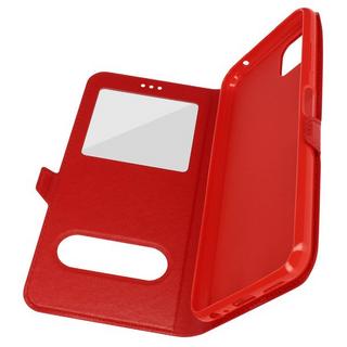 Avizar  Doppelfenster Cover Samsung A22 5G Rot 