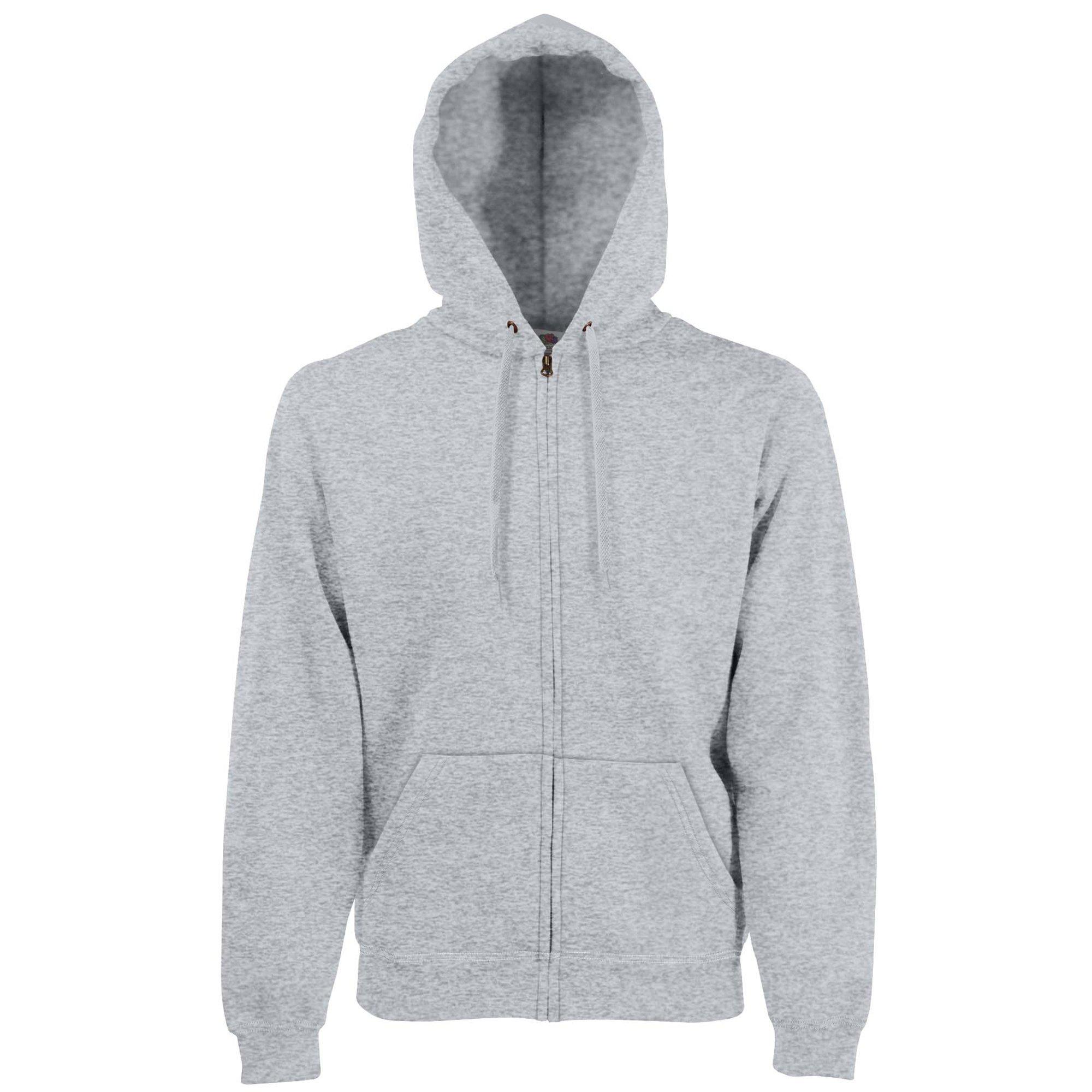 Image of Premium 7030 Mit Kapuze Zipup Sweatshirthoodie Herren Grau 3XL