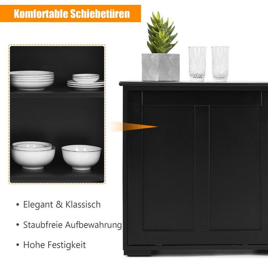 Northix Buffet de cuisine avec portes coulissantes  